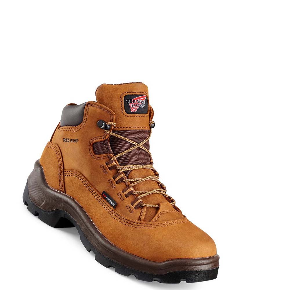 Red Wing FlexBond 5-inch Waterproof Safety Toe Women\'s Work Boots Brown | ZA 167WNB